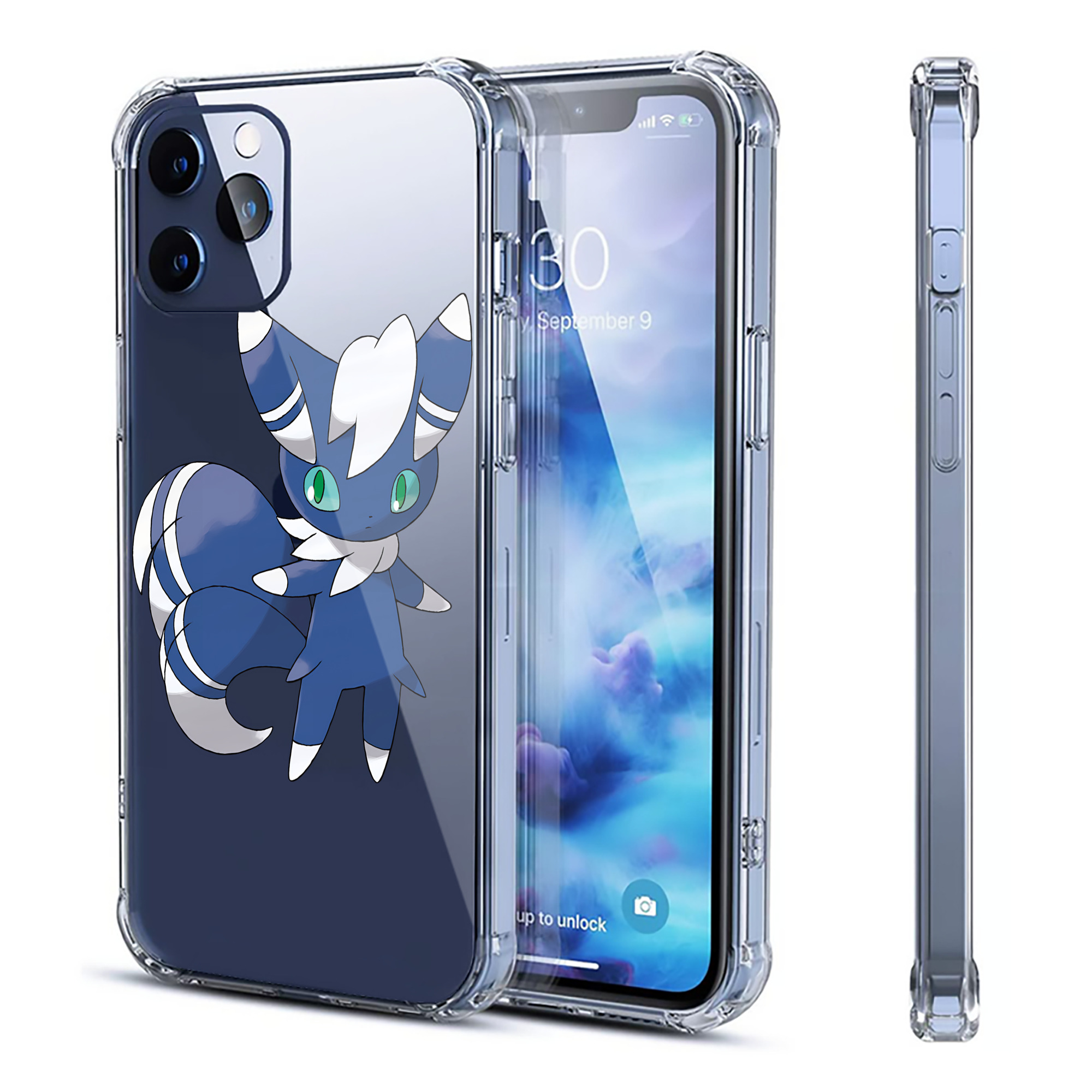 （画像用） ポケットモンスター Pokémon 【iPhone 12シリーズ対応】透明スマホケース（クリアソフトケース）
